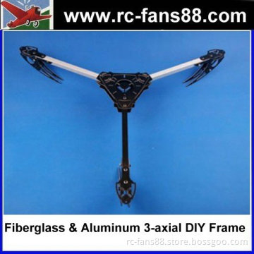 X600-3 Fiberglass & Aluminum RC 3-axial copter DIY Frame